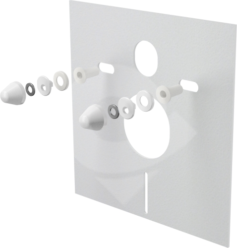 Izolační deska pro závěsné WC a bidet s příslušenstvím a krytkou bílá Alcaplast M930