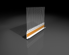 Plastový soklový nástavec s okapnicí se skleněnou síťovinou Weber 2,5m