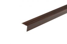 Schodová hrana samolepící Cezar 25x20mm 1,35m ořech