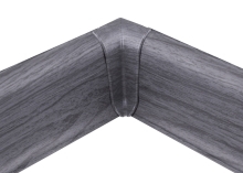 Vnitřní roh k soklové liště Cezar Premium, 59mm, dub tmavě šedý, dekor 079