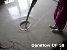 Litý cementový samonivelační potěr cemflow CF 30