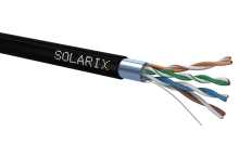 Instalační kabel Solarix SXKD-5E-FTP-PE venkovní černý 305 m/box