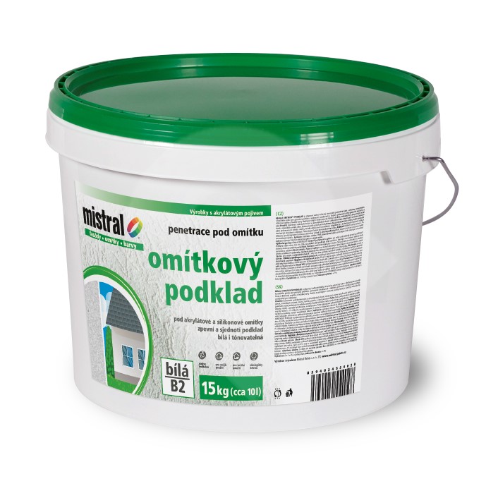 Mistral Omítkový Podklad Speciální Penetrační Nátěr Pod Pastovité Omítky 1kg Epicentrum Home S 