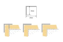 Schodová hrana samolepící Cezar 20x20mm 1,35m dub verden (1)