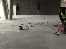 Broušení betonové podlahy cemflow, cena práce za m2