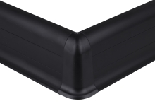Vnější roh k soklové liště Cezar Premium, 59mm, černá, dekor 090