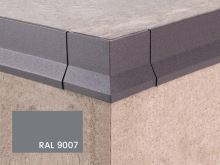 Vnější roh k balkonové T liště s okapničkou Profilpas Protec CPCV hliník šedý RAL 9007 55x12,5mm