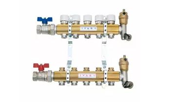 Rozdělovač 10 - cestný 1" x EK, P4 / N4, Ivar CS 553 DRS