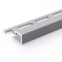 Čtvercový ukončovací profil Profilpas hliník lakovaný matná šedá 8mm 2,7m