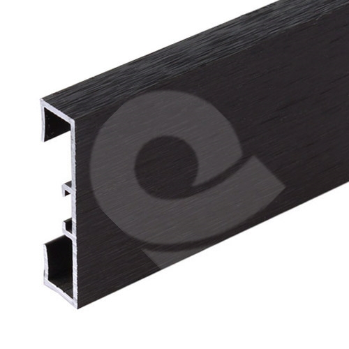 Podlahová soklová lišta Profilpas hliník kartáčovaný tmavě hnědý 40 mm 2 m