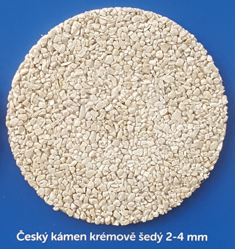 Český kámen krémově - šedý Caffe 2-4 mm 25kg