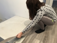 Položení vinylové podlahy Epifloor Granite, cena práce za m2