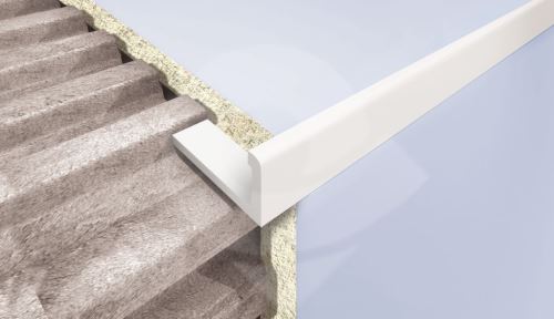 Ukončovací L lišta Cezar plast slonová kost 10mm 2,5m