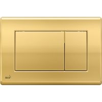 Ovládací tlačítko pro předstěnové instalační systémy zlaté Alcaplast M275