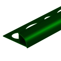 Obloučková ukončovací lišta pvc tmavě zelená 8mm 2,5m
