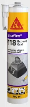 Konstrukční montážní lepidlo s maximální okamžitou fixací Sikaflex-118 Extreme Grab 300ml