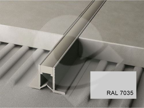 Dilatační lišta Profilpas Projoint NE plastová krátká základnice světle šedá 15mm 2,7m
