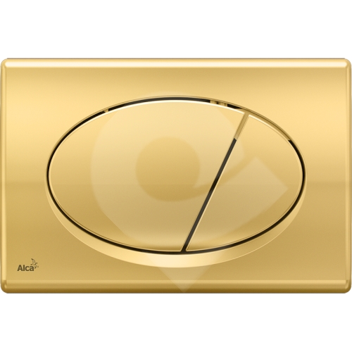 Ovládací tlačítko pro předstěnové instalační systémy zlaté Alcaplast M75
