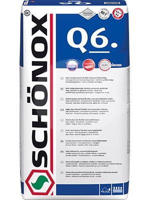 Lepidlo vysoce flexibilní pro namáhané a vlhké prostředí Schonox Q6 C2TES1 25kg