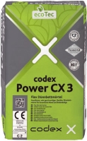 Flefibilní lepící malta pro tenké lože do 10mm CODEX Power CX 3 C2TE S1 5kg