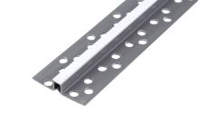 Dilatační profil pvc krátka základnice světle šedý 10mm 2,5m Dilatační profil pvc krátka základnice světle šedý 10mm 2,5m