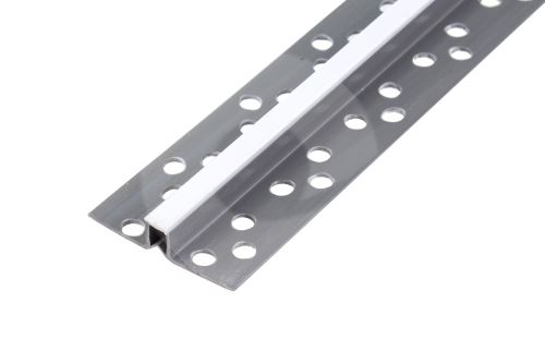 Dilatační profil pvc krátka základnice světle šedý 8mm 2,5m