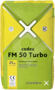 CODEX FM 50 Turbo - Rychlá samorozlévací cementová stěrkovací hmota od 3 do 50mm