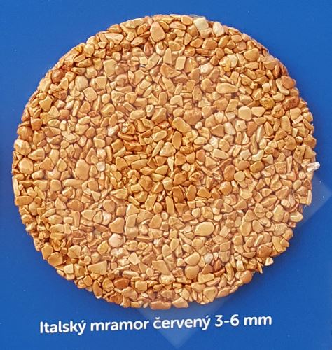 Italský mramor červený 3 - 6 mm 25 kg