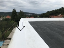 Montáž zateplení atiky střechy vodorovné lepením, cena práce m2 bez materiálu