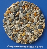 Český kámen šedo - béžový Norway 4-8 mm 25kg