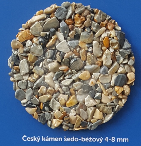 Český kámen šedo - béžový Norway 4-8 mm 25kg