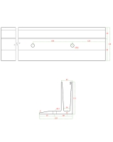 Hliníkový kotvící profil s vrchním kotvením pro skleněná zábradlí, 2500 mm