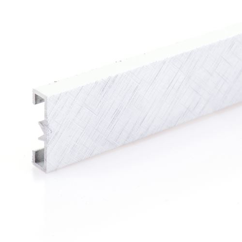 Dekorativní listela eloxovaný hliník platina 25x7mm 2,7m