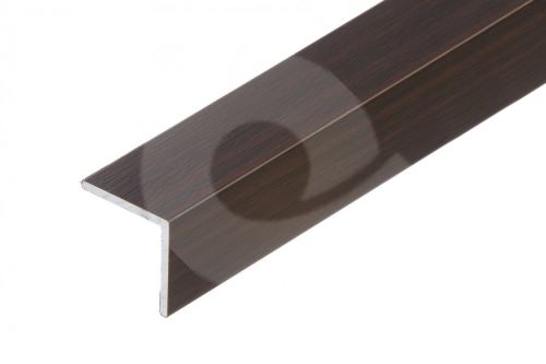 Schodová hrana samolepící Cezar 20x20mm 1,35m ořech tmavý