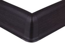 Vnější roh k soklové liště Cezar Premium, 59mm, wenge tmavý, dekor 200