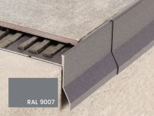 Balkonová T lišta s okapničkou Profilpas Protec CPCV hliník šedý RAL 9007 95x10x2,7m