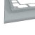 Balkonový profil rohový RAL 7001 šedý 2m