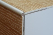 Schodová hrana pro vinylové podlahy do 3mm Profil Team 38x25mm 1,2m inox