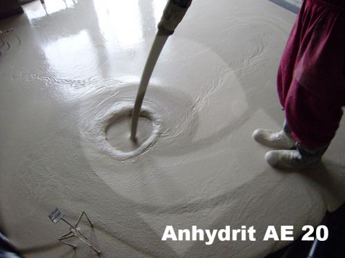Anhydritové podlahy AE 20 - Litý anhydritový potěr