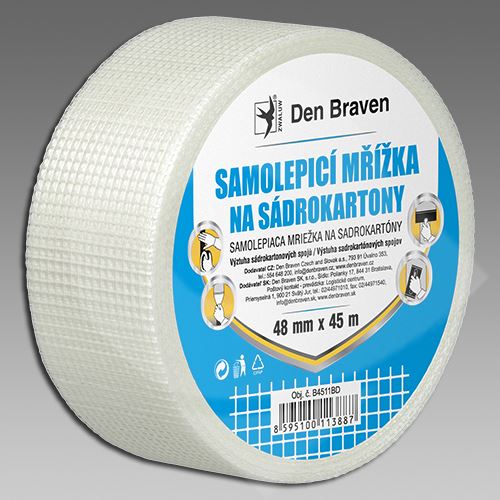 Den Braven samolepící mřížka na sádrokarton 48mm x 90m