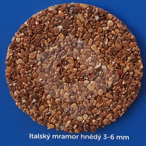 Italský mramor hnědý 3 - 6 mm 25 kg