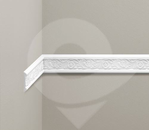 Stěnová lamela ozdobná Cezar polyuretanová pěna 13x78mm 2,4m