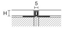 Dilatační lišta pro nízké tloušťky Profilpas Projoint NJ pvc šedá RAL 7035 12,5mm 2,7m (1)