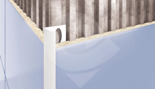 Obloučková ukončovací lišta otevřená Cezar pvc černá 10mm 2,5m